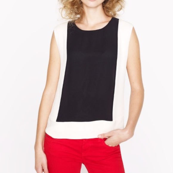 J. Crew Tops - J.Crew Colorblock Shell Top